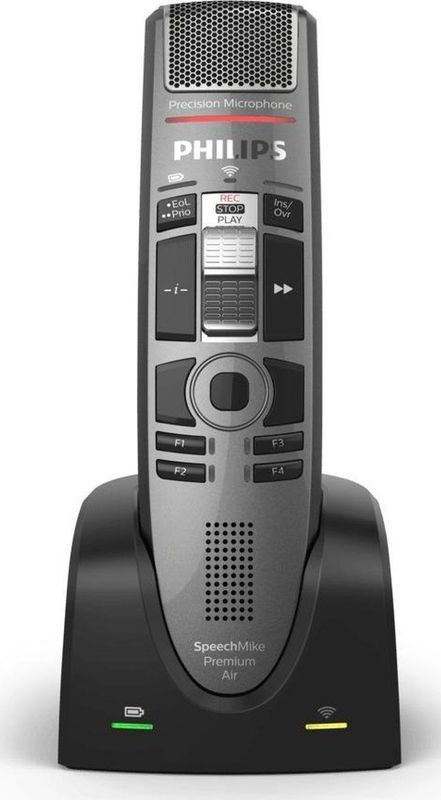 Philips - SpeechMike Premium Air - Draadloze Dicteermicrofoon - Zwart - Standaard