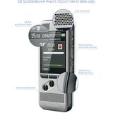 Philips DPM6000/02 PocketMemo Dicteerapparaat – Stereo microfoons – Druktoetsen - Robuuste behuizing - SpeechExec workflow-software