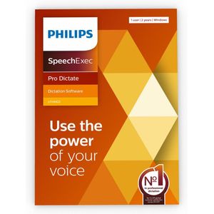 Philips - LFH4422 - SpeechExec Pro Dictate Software - 1 gebruiker - 2 jaar Licentie - Windows 11/10