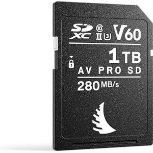 Angelbird - AV PRO SD V60 MK2-1 TB - SDXC UHS-II Speicherkarte - Weitgehend kompatibel - bis zu 6K - für hochauflösende Fotografie, ultraschnelle Serienbildaufnahmen und leichte Videoproduktion
