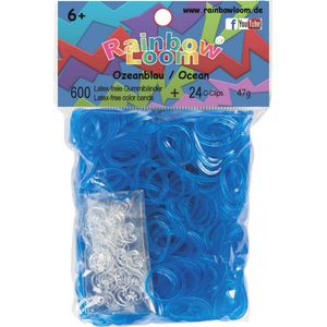 Rainbow Loom Elastiekjes Blauw 600 stuks