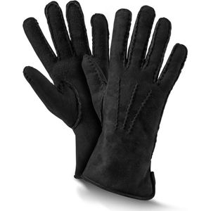 Fellhof Premium warme handschoenen winter maat 9.5 - zwart - lamswol - lamsleder - gevoerd – unisex