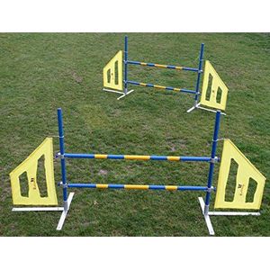 Callieway 2 stuks Agility Hürden, Dog Agi Jump ProIII"" incl. 2 werpstangen (FCI conform) ook voor Cavaletti Training*