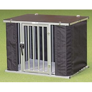 Callieway Opvouwbare/opvouwbare aluminium DOGBOX / hondenbox / transportkooi inklapbaar (M)