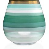 Angela Neue Wiener Werkstätte Lantaarn Vesuvio Mint Vazen van gekleurd glas, groen, 15 cm, medium