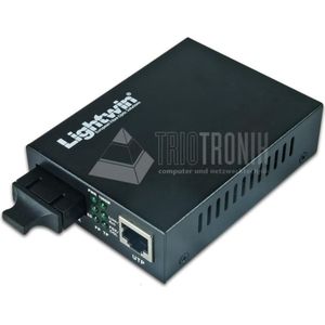 Wirewin Mediaconvertor 100Base-LX singlemode, SC, 20KM Mediaconvertor (Media-omzetter), Netwerk accessoires