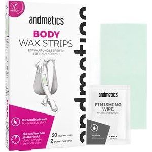 Andmetics Lichaamsverzorging Wax strips Body Wax Strips 20 x Body Wax Strips + 2 x Calming Care Wipes