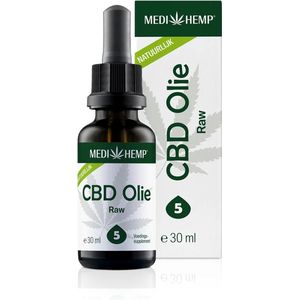 Medihemp CBD Olie - Raw cbd olie full spectrum - 5% - 30ml