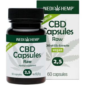 Wedihemp - CBD Capsules - Full Spectrum - 60 Stuks - 6,75 mg CBD