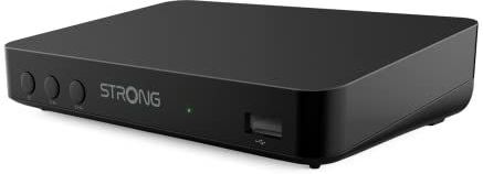 STRONG - Full HD DVB-T decoder - SRT8208 - Recorder functie - Compatibel met HEVC265 & Dolby Digital Plus standaarden - HDMI, Scart, USB - Elektronische programmagids - Zwart
