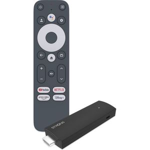STRONG SRT41 | TV Stick | 4K UHD Stick | HDMI | Google TV | Google Play Store | Netflix | Prime Video | Disney+ | YouTube | Chromecast