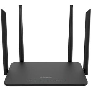 Thomson THWR1200 draadloze router Gigabit Ethernet Dual-band (2.4 GHz / 5 GHz) Zwart
