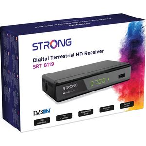 Strong - SRT 8119 - DVB-T2 Ontvanger - HDMI - Zwart - Digitale Terrestische Decoder