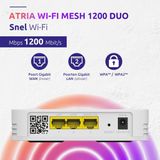 STRONG - WiFi Mesh Kit - Atria - Wit - 1200 Mbps - Tot 300 m² Dekking