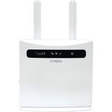 STRONG - 4G LTE 300 Wifi Router - Wit - 4 RJ45 Poorten - Eenvoudig te Installeren
