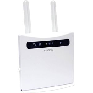 STRONG - 4G LTE 300 Wifi Router - Wit - 4 RJ45 Poorten - Eenvoudig te Installeren