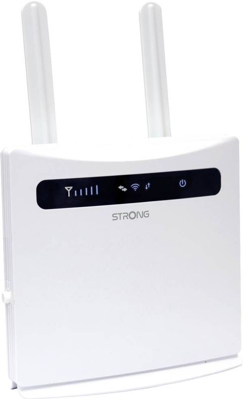 STRONG - 4G LTE 300 Wifi Router - Wit - 4 RJ45 Poorten - Eenvoudig te Installeren