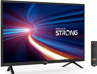 STRONG - HDTV 32"" (80 cm) SRT32HF2003 - Drievoudige tuners - 2 HDMI-poorten (1 ARC) + 1 USB-poort + Optisch + Mini-AV + Terrestrisch/Sat - Zwart