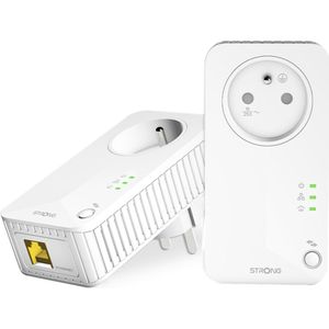 Strong POWERLINE 600 KIT (600Mb) - Set van 2 (600 Mbit/s), Powerline, Wit