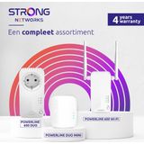 STRONG - Powerline 600 Kit - Powerline Outlets - Wit - 600 Mbps - 1 Ethernetpoort