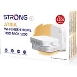 Strong - Wifi Mesh Home Trio - Wifi-toegangspunt - Kleur: Zwart - Materiaal: Kunststof