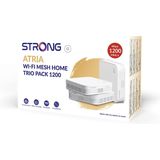Strong - Wifi Mesh Home Trio - Wifi-toegangspunt - Kleur: Zwart - Materiaal: Kunststof