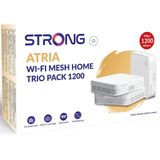 Strong - Wifi Mesh Home Trio - Wifi-toegangspunt - Kleur: Zwart - Materiaal: Kunststof