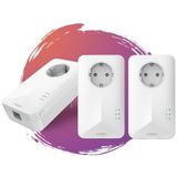 STRONG 3 x Powerline adapter 1000-100 Mbit/s - High Speed Network voor het hele huis - Ethernet LAN-verbinding - Internetverbinding via stopcontact