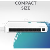 Strong - SW 8000P - Netwerkschakelaar - Wit - 8 Poorten