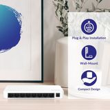 Strong - SW 8000P - Netwerkschakelaar - Wit - 8 Poorten