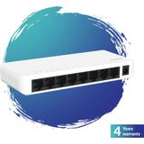 Strong - SW 8000P - Netwerkschakelaar - Wit - 8 Poorten