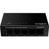 SW5000M - 5-Poorts Gigabit Switch - Zwart - Metalen Behuizing