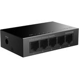 SW5000M - 5-Poorts Gigabit Switch - Zwart - Metalen Behuizing