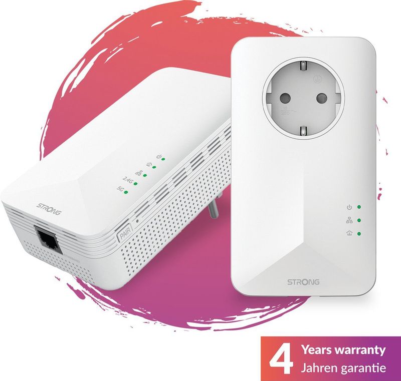 STRONG Kit Powerline Wifi 1000 - 1000 Mbps - Wifi 1200 Mbps - Wit