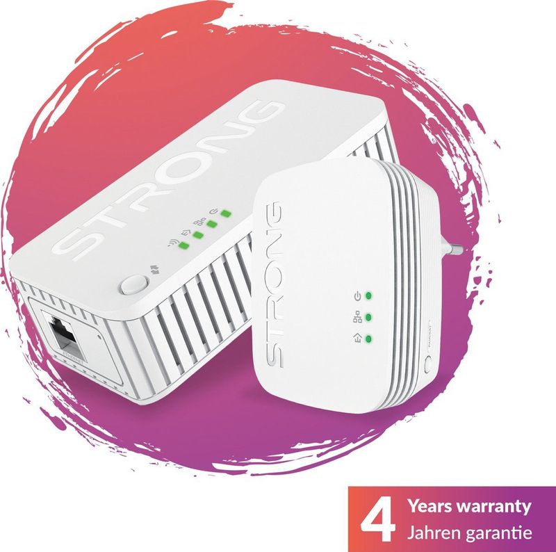 STRONG - Powerline Wifi 1000 Kit - Duo Prise CPL Wifi - Wit - 1000 Mbps