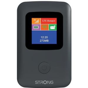 Strong 4G mobiele hotspot met display, draagbare wifi-router, 150 Mbit/s, ideaal voor reizen, beurzen en studenten, zwart