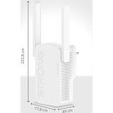 STRONG - AX3000 WiFi Versterker - Wit - 2 Antennes - 3000 Mbps