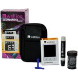 Wellion Leonardo startpakket wit (inclusief 10 glucose strips + 10 lancetten)