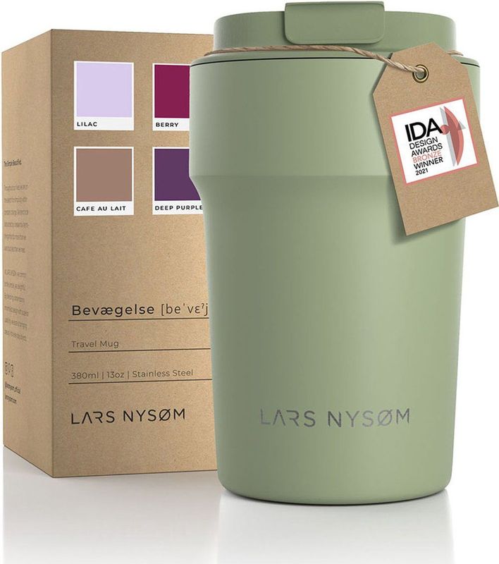 Thermosbeker - Rood - RVS