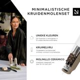 LARS NYSØM - Omvendt Zout- en Pepermolenset - Roestvrij Staal - Taupe Brown