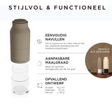 LARS NYSØM - Omvendt Zout- en Pepermolenset - Roestvrij Staal - Taupe Brown