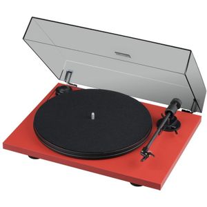 Pro-Ject Primary E - Hoogwaardige Platenspeler - Retro Vinylspeler - Rood