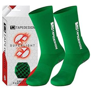Tapedesign - Superlight - Antislip Voetbalsokken - Zwart - Ademend Materiaal