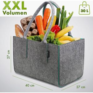 Boodschappentas met houten handvat Shopper kopen Ruime keus lage prijs online beslist