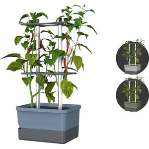 Gusta Garden - Charly Chili - Chiliplanten - Chiliplanter met watertank - Kweekbox - Kweektafel - Blauw