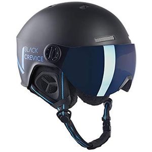 Black Crevice Skihelm SÖLDEN met vizier, mat/blauw, S (51-54)