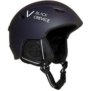 Black Crevice Volwassenen Skihelm Strif, mat Navy/Wit, S