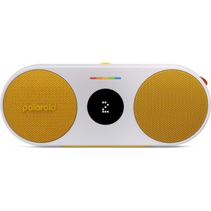 Polaroid P2 Bluetooth-luidspreker, draadloos, oplaadbaar, IPX5, dual-stereo-koppeling, geel