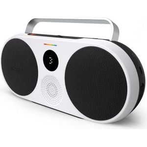 Polaroid P3 Music Player (Black) - Retro-Futuristic Boombox Wireless Bluetooth Speaker Rechargeable with Dual Stereo Pairing