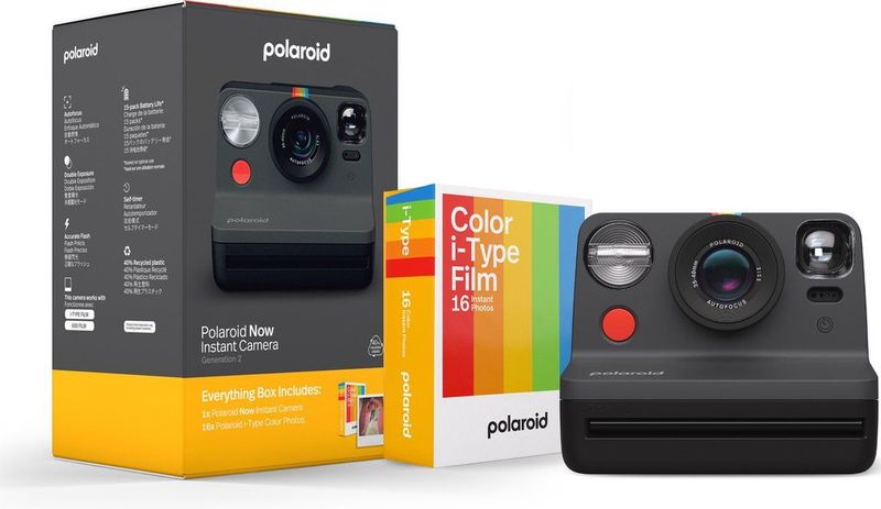 Polaroid - Everything Box Now Gen 2 - Instant Camera - Zwart